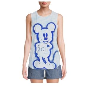 NWT Juniors Mickey Mouse Airbrushed Tank Top